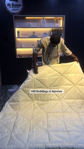 Duvet Available as seen on all bed-sizes NGN🏷️: 6 by 7-52,000 (Complete set) 6 by 6-50,000 (Complete set) 6 by 4-45,000 (Complete set) 7 by 7-57,000 (Complete set) Complete set Comprises of (Duvet,Bedspread & pillowcases, 6,000 for a double fiber) Duvet set with Duvet Cover NGN: 4 by 6-60,000 4.5 by 6-63,000 6 by 6-68,000 6 by 7-70,000 7 by 7-77,000 Duvet cover can come with a zip or press on button ur preferred choice• SINGLE SET (sheet & pillowcase) NGN: 4 by 6-14,000 (sheet & 2 pillowcase) 4