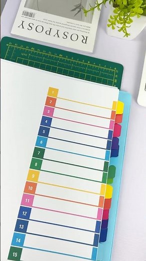 ¡Organiza tu carpeta con separadores!