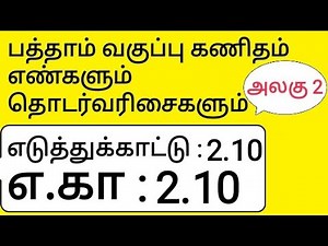 10th Maths Tamil Medium Chapter 2 Numbers and Sequences Example 2.10 எடுத்துக்காட்டு 2.10