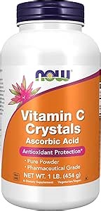 NOW Supplements, Vitamin C Crystals (Ascorbic Acid), Antioxidant Protection*, 1-Pound