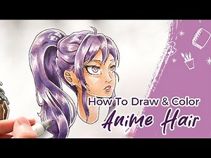 How To Draw Anime Hair | Ohuhu X ‪@Shrimpy‬