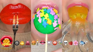 798K views · 13K reactions | Emoji food challenge, satisfying ASMR...