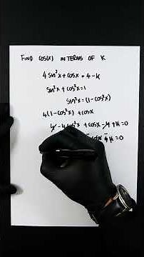 Maths Past Paper Problem: Trigonometric Manipulation #trigonometry #alevelmaths #pastpapermaths