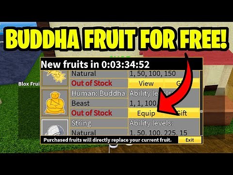 HOW TO GET PERMANENT BUDDHA FRUIT IN BLOX FRUITS FOR FREE! (2023,2024)