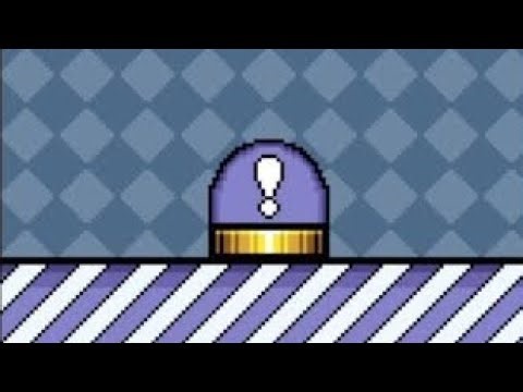 Super mario world but your a blue switch!🤣Title: you are just a blue switch - smw romhack 100%