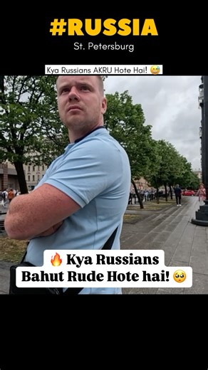 Sumit Kumar on Instagram: "🔥Are Russians friendly 😊 or Rude 😏 People 🇷🇺 Let’s find out 🤠 So I was just walking & was looking for a mall (This being My First Russia Trip from India). They don’t speak English & I was very hesitant approaching cuz they don’t smile or looks so approachable 😂 But Now I can say Russians are the sweetest Hearted People in This world ❤️ #socialexperimentindia #askingstrangersquestions #russian #russiatrip #indianinrussia #indiantravelblogger #desiboy #reelkarofee