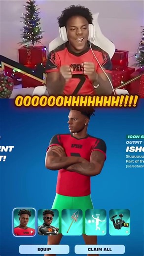 IShowSpeed FINALLY Got His Own Skin in Fortnite… FOR FREE! 😳 #fortnite #ishowspeed
