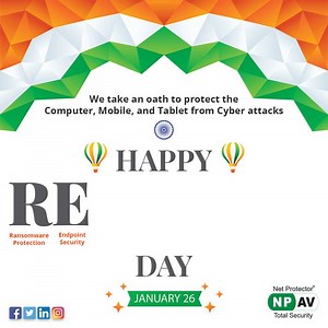 29 reactions | This Republic Day, Team NPAV pledges and strives to keep all our users cyber secure. #HappyRepublicDay #cybersecurity #NPAVProtection | Net Protector | Facebook