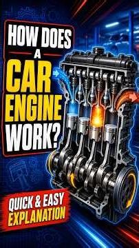 How Does a Car Engine Work? | Quick & Easy Explanation #shorts #shortvideo #short #shortsfeed