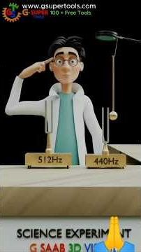 🔊 "450 Hz vs 520 Hz Frequency | Sound Experiment with 3D Animation" #tiktokeffect