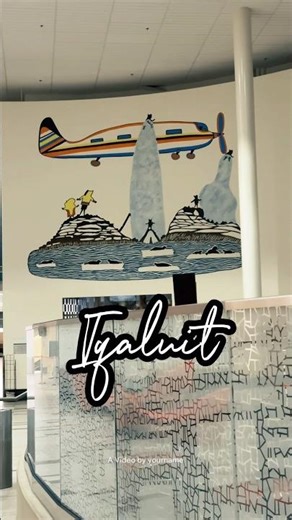 Inuit Art at Iqaluit Airport #travel #Canada 🇨🇦
