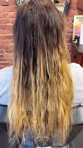 Major haircut to bring her waves back to life. #bigtransformation #hairtransformation #wavyhairtutorial #wavyhair #wavyhairgirl #ohiocurlspecialist #newhaircut #beachwaves