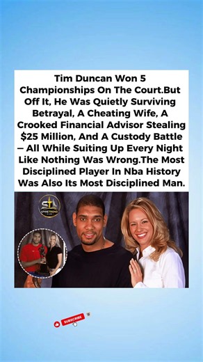 Duncan Was Winning Rings While His Life Was Falling Apart #TimDuncan #NBAStories #BasketballLegends
