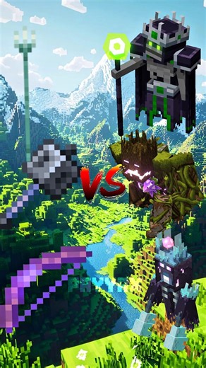Minecraft All Weapons Vs All Mobs And Boss (part 2) #short #edit #minecraft #vs