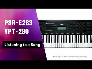 Yamaha Portable Keyboard PSR-E283 / YPT-280 Tutorial Video 2 - Song -
