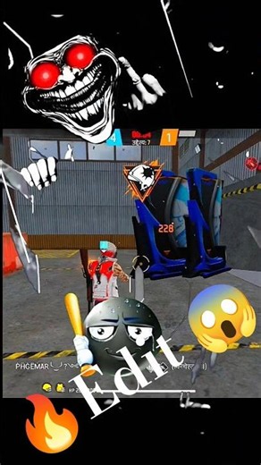free fire viral troll face edit in capcutt#short #trollface,
