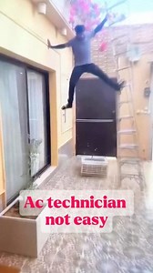 456K views · 1.7K reactions | Ac technician not easy work, Safety first #ac #technician #noteasy #electrical #hvac #refrigerator #repair #safety #maintenance #sop #engineering | Bintang Teknik Pgk | Facebook