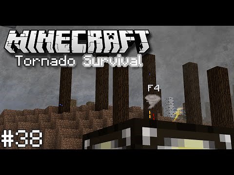 F4 DIRECT HIT - Minecraft Tornado Survival #38 (Localized Weather Mod)