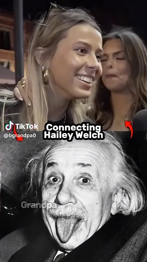 Connecting Hailey weich to Albert Einstein #hawktuah #alberteinstein #6degreesofseparation #history #science