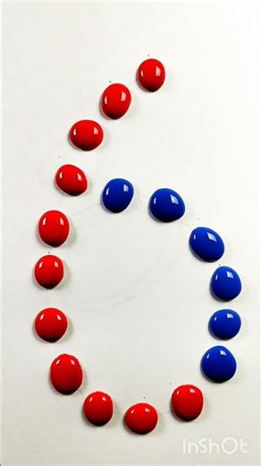 Water Drop Colour Mixing Art with Number 6 🌈💧#waterdropart #viral #painting