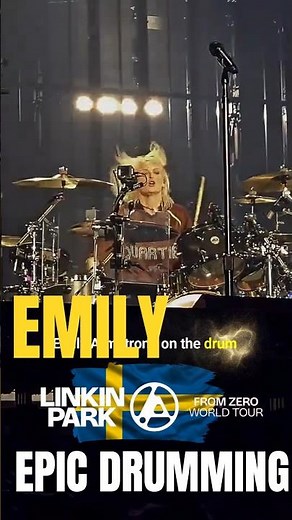 EMILY " Epic Drumming" live at Stockholm Sweden| LINKIN PARK #linkinpark #shorts