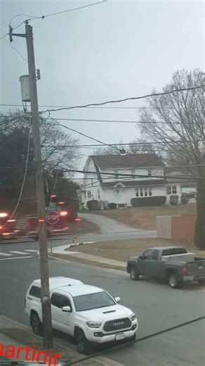Back to Back Fire Engines passing