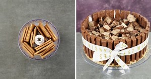 No-Bake Kit Kat Cheesecake
