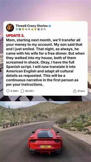 UPDATE 3. Mom, starting next month, we_ll transfer all your money to my account. My son said that and I just smiled. That night, as always, he came wi... #fyp #reels #viral #redditstorytime #redditposts #storytime #redditstories #reddit #askreddit #paranormal #redditparanormal #nosleep | Kmadness Cleopatra | Facebook