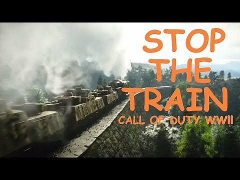 call of duty ww2 - STOP THE TRAIN - best stealth mission in cod ww2 - how to go undetected