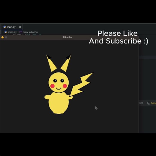 I Created Pikachu In PyGame!