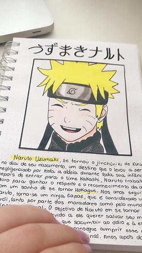 Naruto drawings no TikTok