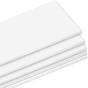Mat Board Center Premium White Foam Core Board - 20x24 Inches, 3/16" Thick - 10 Pack, Acid-Free - Ideal for Mounting, Crafts, Art, and Presentations