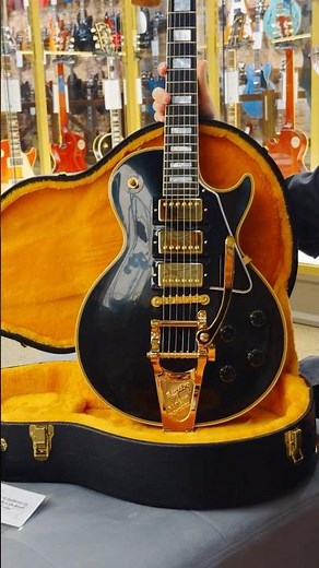 Gibson 1957 Les Paul Custom Reissue 3-Pickup Bigsby VOS Ebony 🟡⚫️ | Alfasoni #gibson #lespaul