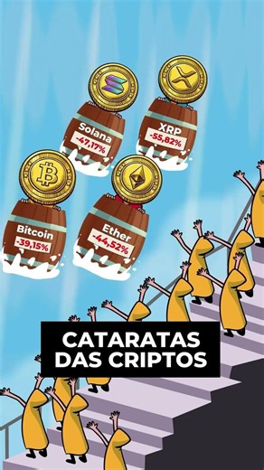 📉 O CAOS DAS CRIPTOS: Bitcoin e Altcoins em Queda Livre! #trader #dinheiro