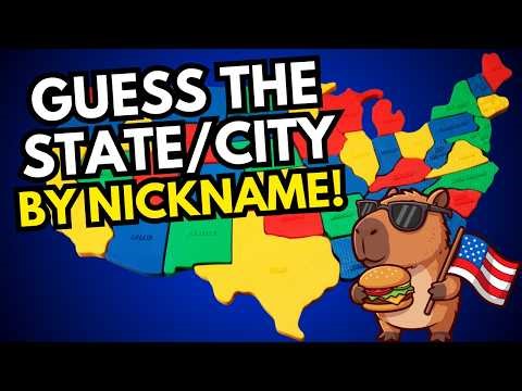Can You Get 15 Of These? NICKNAMES Of US Cities And States Quiz!