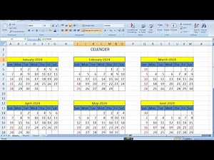 Ms excel me calender kaise banaye | How to learn make a calender in ms excel.