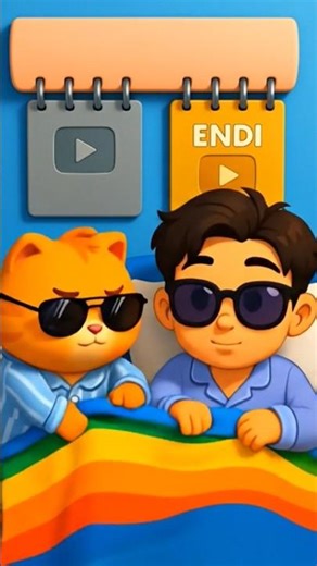 😂 Kucing Gembul vs Anak Kartun Rebutan Selimut | Animasi Lucu 🐱🛏️