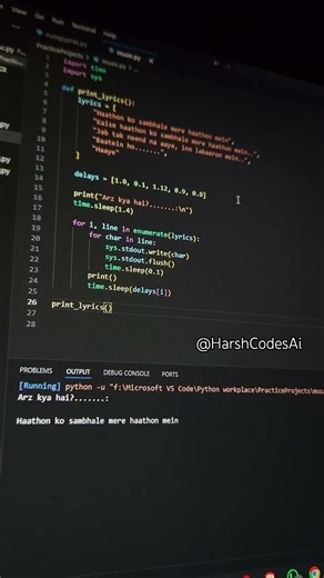 I was bored so why not.. ...... #fy #py #code #coder #music #lyrics #pypart #fastcode #pycode #pydev