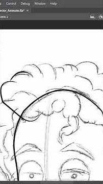 Create Hair in Adobe Animate (Line Tool + Quick Curve Shaping)
