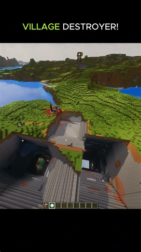 ☠️Nobody knows this village destroying command #minecraft #shorts