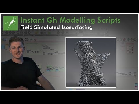 Grasshopper: Isosurfacing Field Simulation Workflow