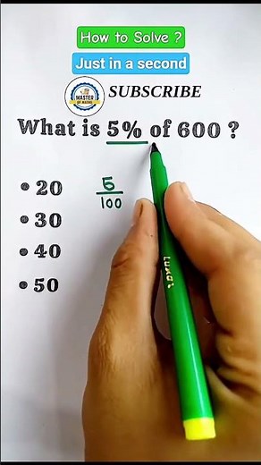 ⚡⚡PERCENTAGE⚡⚡ #maths #mathtrick #percentage trick #mathematics #square #education #shorts #ytstudio