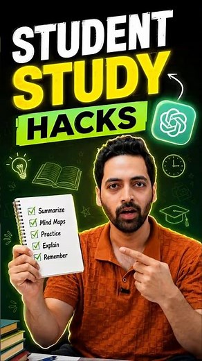 Top 3 AI Study Hacks for Students! 📚 #aivideo