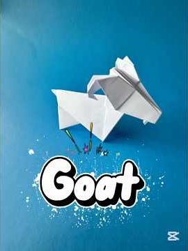 Origami Goat #origami #paper #homemadepapercraft