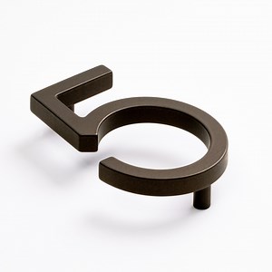 4 Inch House Numbers: Espresso Bronze Floating Metal Address Numbers - Etsy