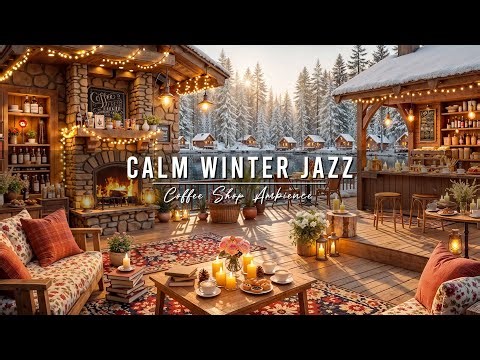 Stress Relief with Calm Winter Morning Jazz ⛄ Cozy Coffee Shop Ambience & Relaxing Piano Jazz Music