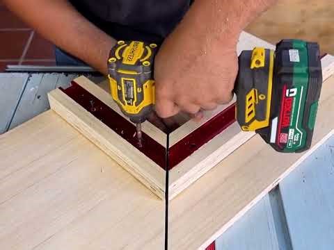How to make a picture frame jig-DIY table saw miter sled.