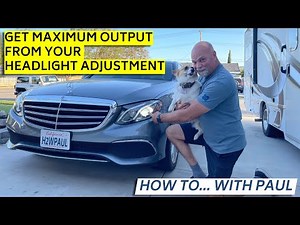 How to adjust the headlights on the Mercedes E-Class - Mercedes Classe E (W213)