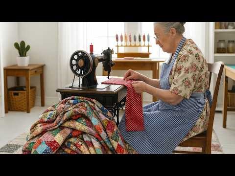 Secrets of Smart Patchwork with Fabric Scraps / Beautiful Block Perfect for Cushions