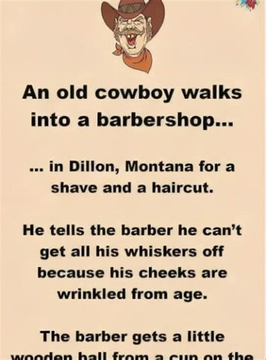 2.6K views | An old cowboy instantly regrets getting a shave......See the continuation in the first comment  | Funny Good Stories | Facebook